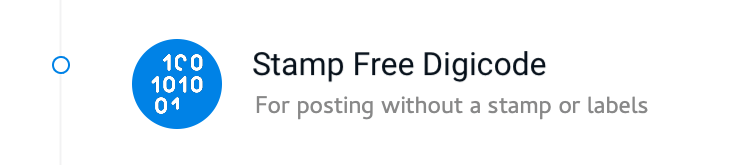StampFree Digicode.For posting without a stamp or labels